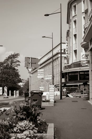 a street corner with a sign