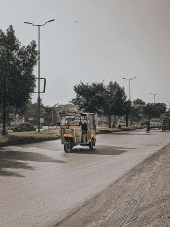 a truck on a road