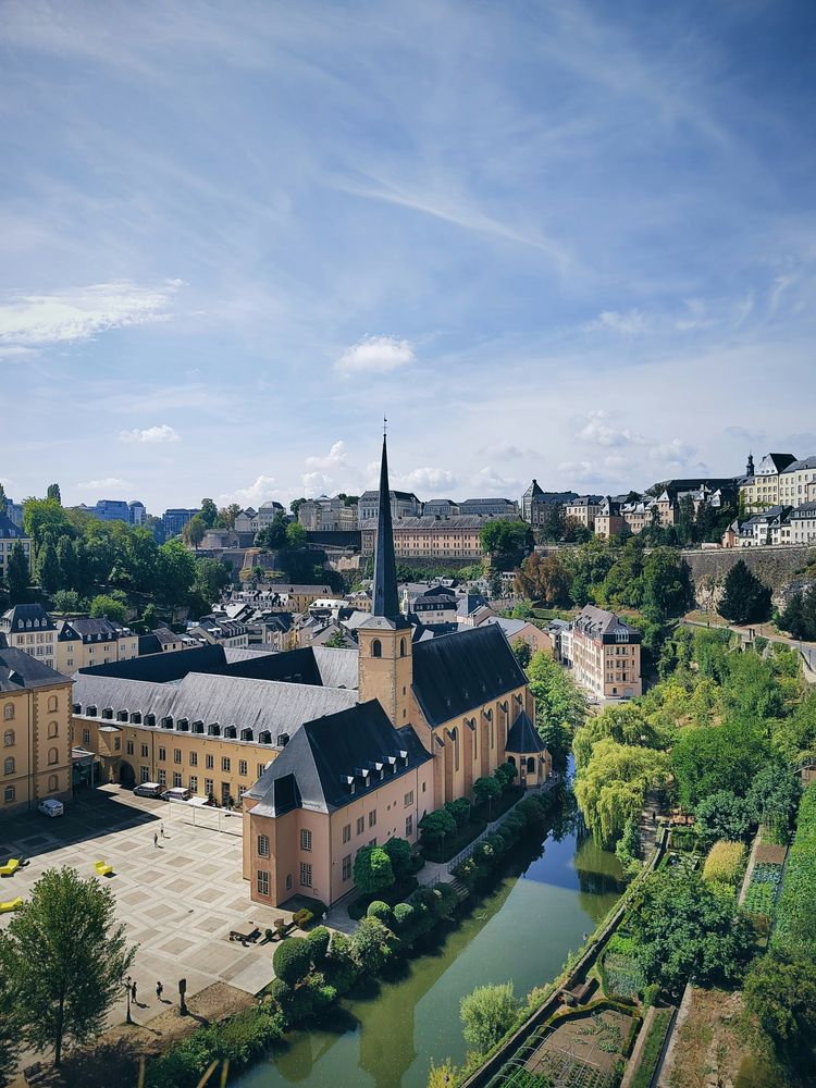 a river running through a city