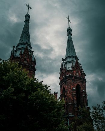 brown and gray concrete church