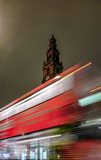 time-lapse photography of brown concrete tower