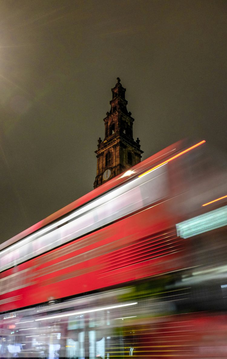 time-lapse photography of brown concrete tower