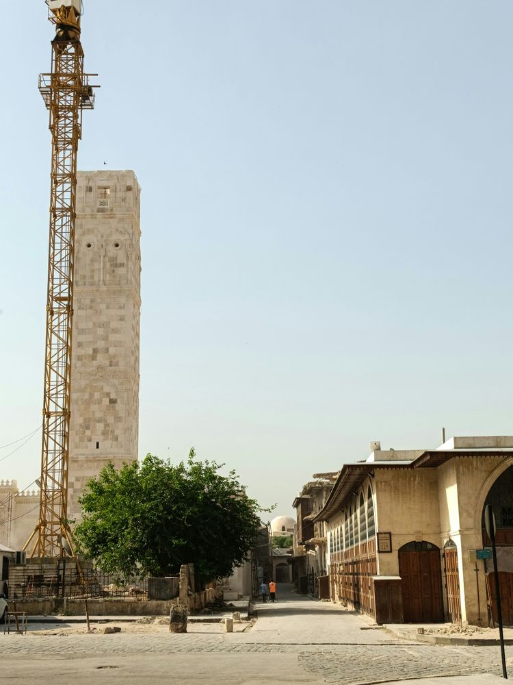 a tall tower with a clock on top of it