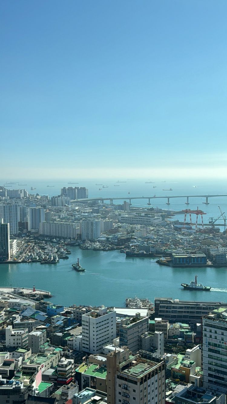 a large body of water surrounded by tall buildings