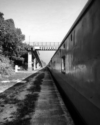 a train on the railway tracks