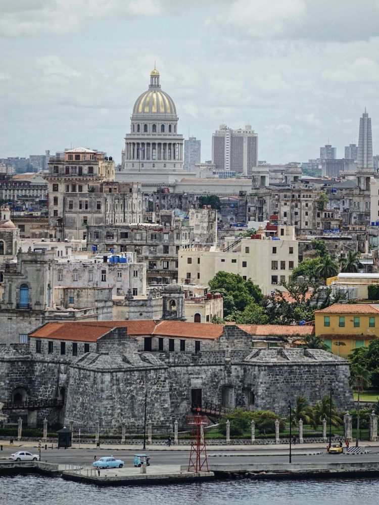 A view of a city from across the water